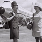 Lufthansa-Flugbegleiterinnen den 70er Jahren