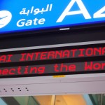 Schilder Flughafen Dubai