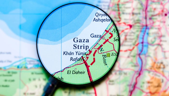 Landkarte Gazastreifen