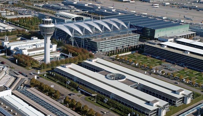 Luftansicht Flughafen München