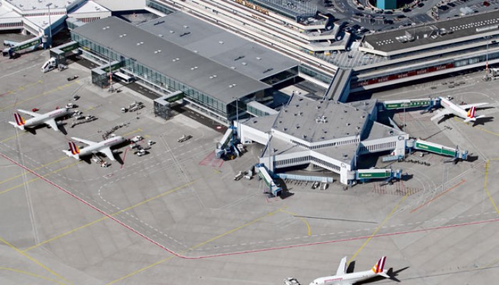 Maschinen von Germanwings am Terminal