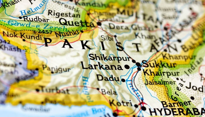 Landkarte Pakistan