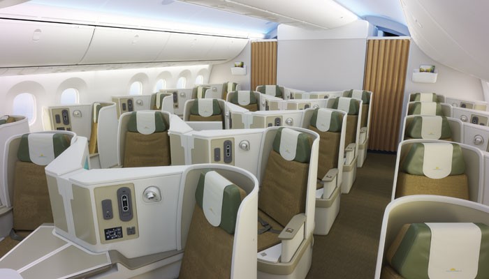 Blick in die neue Business Class Kabine von Vietnam Airlines