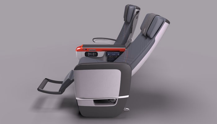 Sitze in der Premium Economy Class von Singapore Airlines