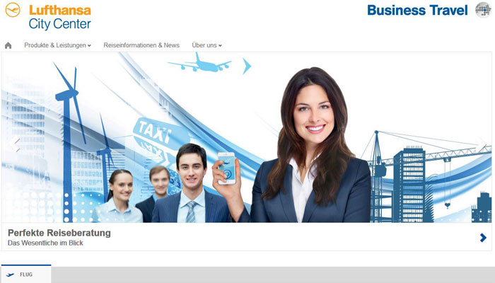 Screenshot LCC-Businesstravel.de