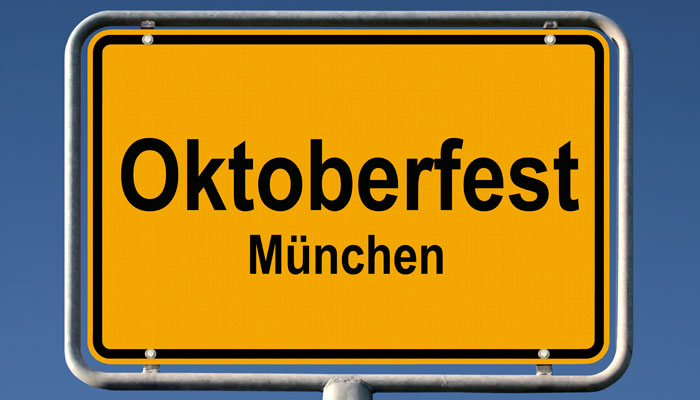 Ortsschild "Oktoberfest München"