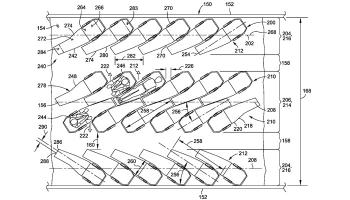Business Class Boeing Patent Entwurf