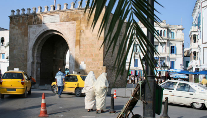 Straßenszene in Tunis