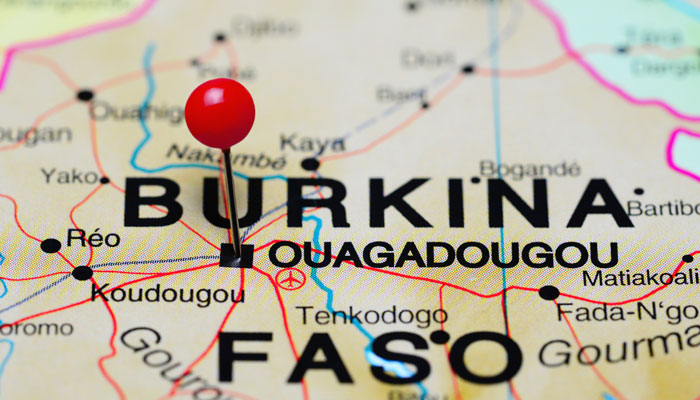 Landkarte Burkina Faso