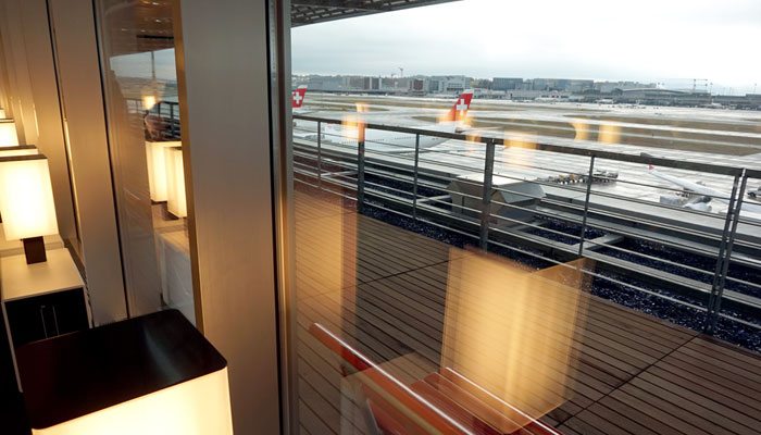 Swiss Flughafen Zürich Lounge Business, Foto: Ralf Schumann, vielfliegertreff.de