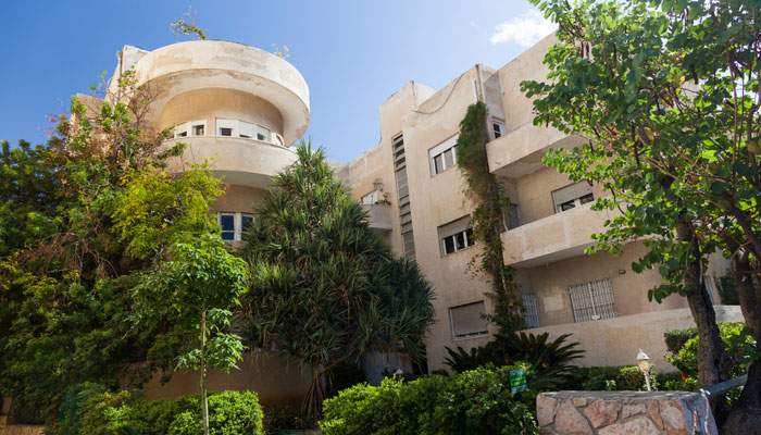 Häuser im Bauhaus-Stil in Tel Aviv