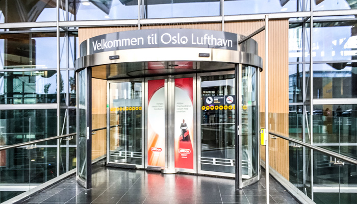 Eingang Flughafen Oslo
