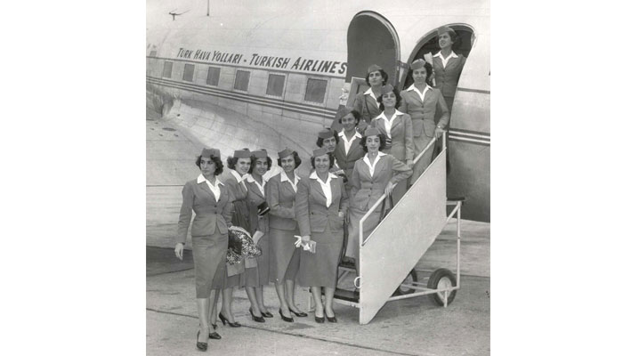Flugbegleiterinnen Gruppenfoto