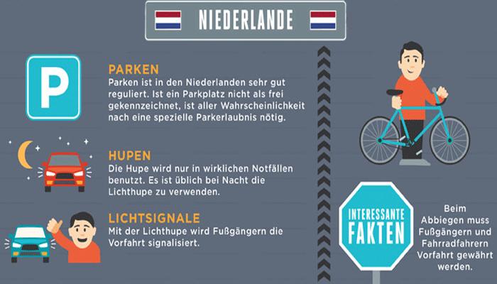 Verkehrs-Knigge für die Niederlande