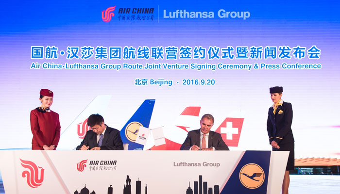 Lufthansa und Air China unterzeichnen Codeshare-Abkommen