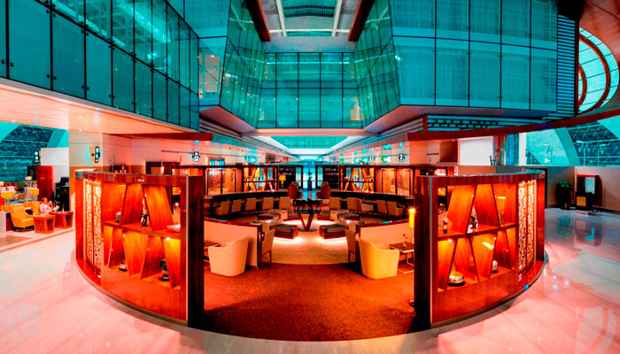 Business Class Lounge von Emirates am Dubai International Airport. Foto: Emirates
