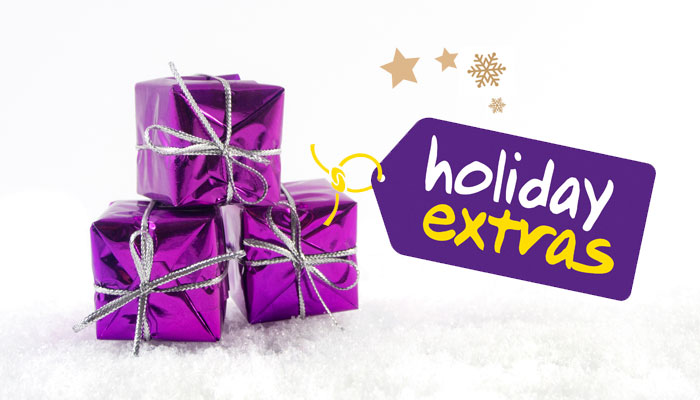 Geschenke und Logo Holiday Extras
