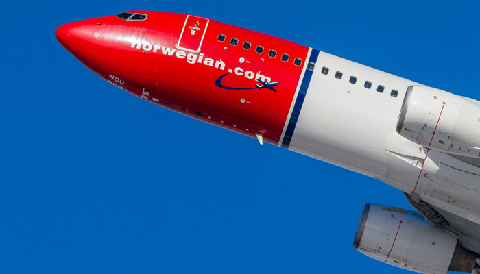 Flugzeug Norwegian