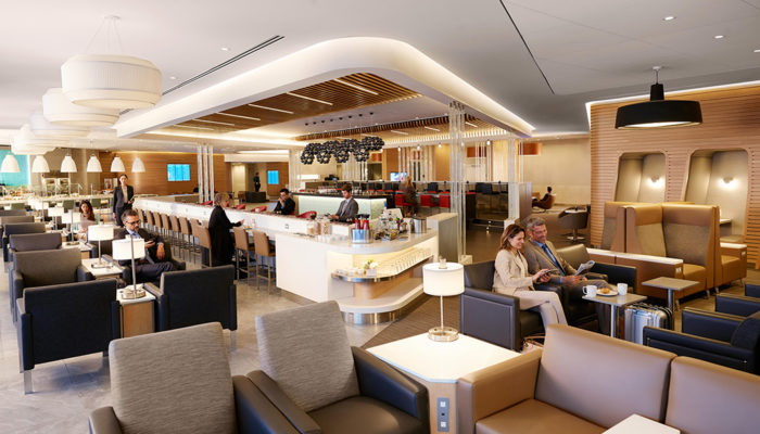 Die renovierte Lounge von American Airlines am Flughafen New York-JFK. Foto: American Airlines
