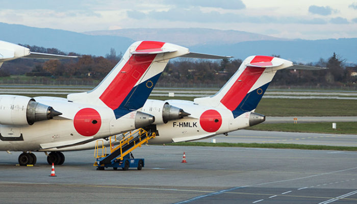 Hop! Air France fliegt mit Bombardier CRJ 1000 von Hamburg nach Nantes. Foto: Air France