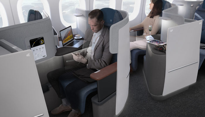 Die neue LH-Business Class ist ab 2020 in den neuen B777-900 verfügbar. Foto: Lufthansa