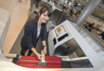 Baggage-Drop-Automat im Terminal eins. Foto: Hamburg Airport