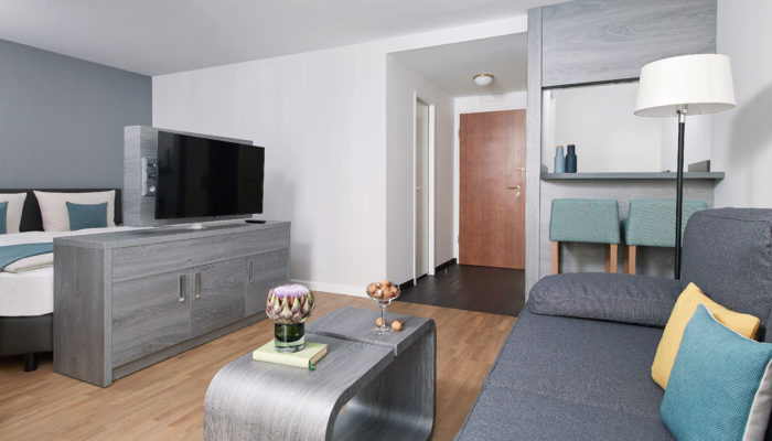Neues Superior Plus Apartment im Derag Livinghotel Nürnberg. Foto: Christian Behnke