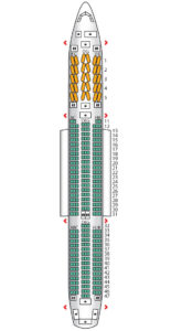 Sitzplan A350 Ethiopian Airlines