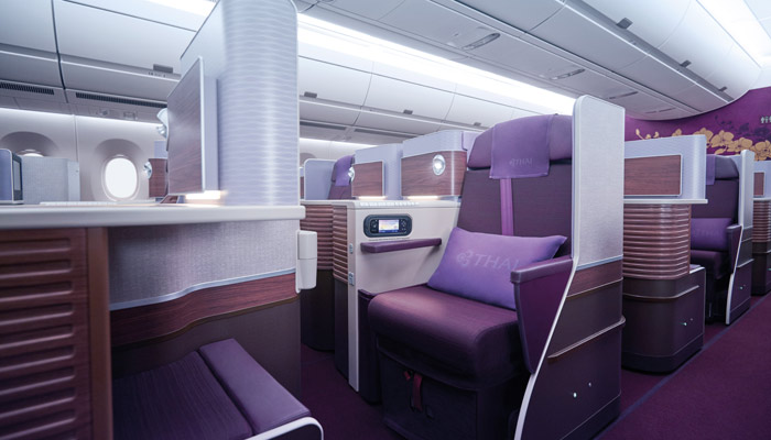 Sitz Royal Silk Class; Foto: Thai Airways