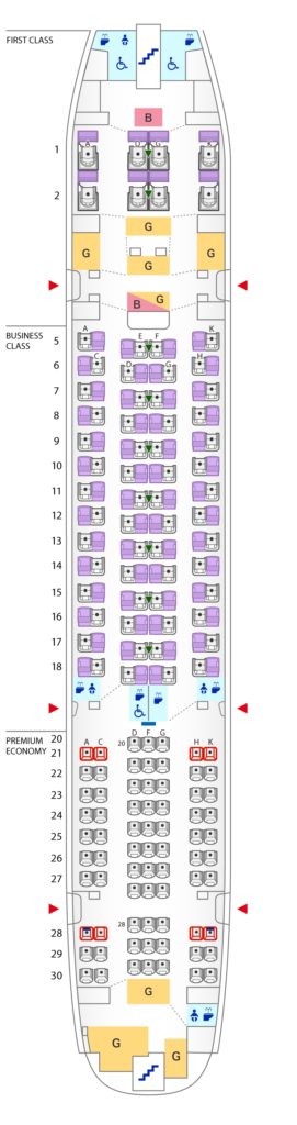 Sitzplan ANA A380