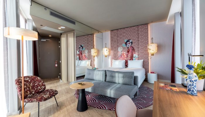 nhow Amsterdam RAI: ein Zimmer im Designstil East. Foto: NH Hotel Group