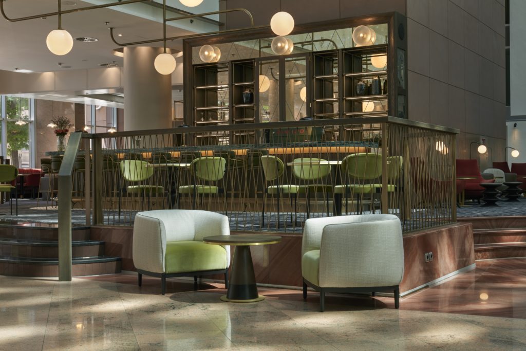 Hudson Yards Lounge; Foto: Hilton Frankfurt City Centre