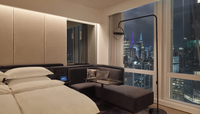 Zimmer im Euqinox Hotel New York City Hudson Yards. Foto: Equinox Hotels