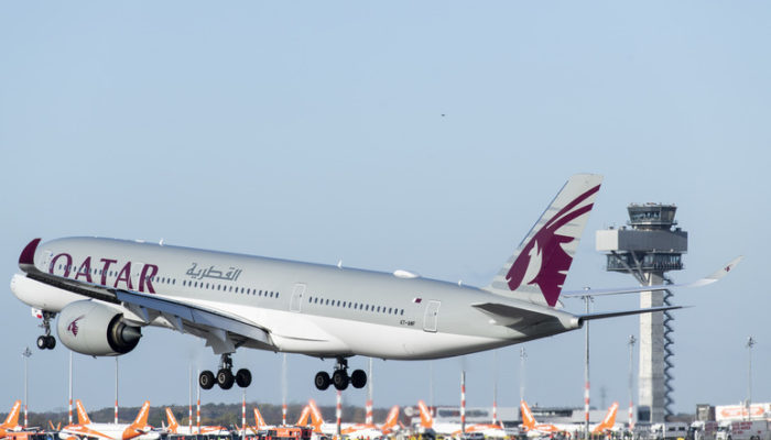 Qatar Airways eröffnete am 4. November 2020 die südliche Start- und Landebahn des BER. Foto: BER