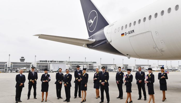 Lufthansa feiert den Erstflug von München nach San Diego. Foto: LH