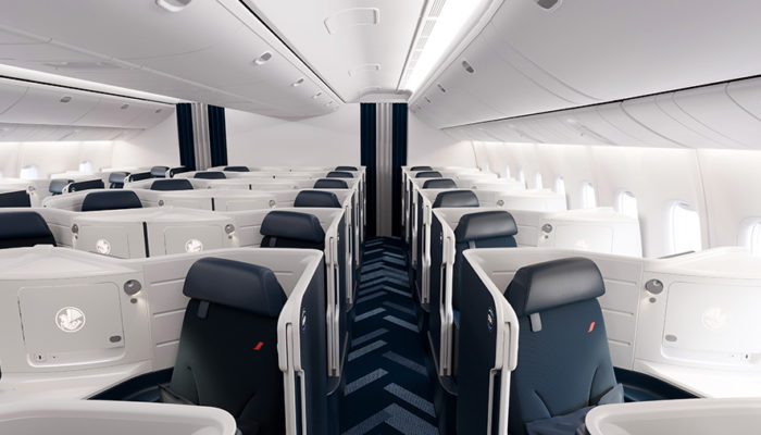 Die neue Business Class in der B777-300. Foto: Air France