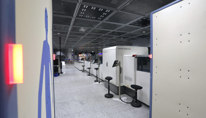 Die neuen Scanner und Spuren im Terminal 1. Foto: Fraport