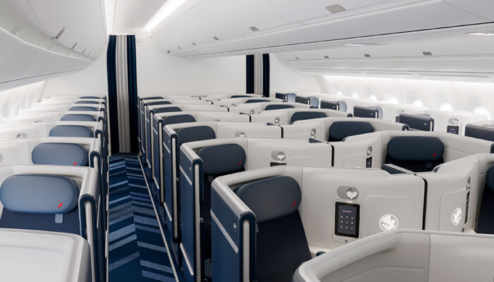 Der erste Airbus A350 mit den neuen Business-Class-Sitzen wird im Juli ausgeliefert. Fotos: Air France