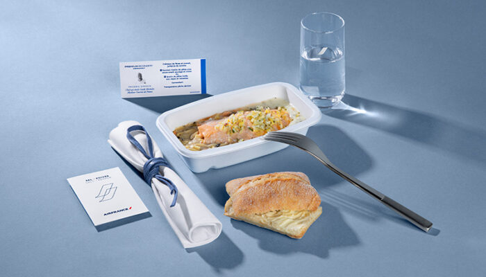 Premium-Economy-Menü von Frédéric Simonin. Foto: Air France